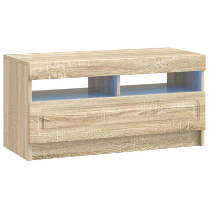 vidaXL 5 Piece LED TV Cabinet Sonoma Oak Engineered Wood