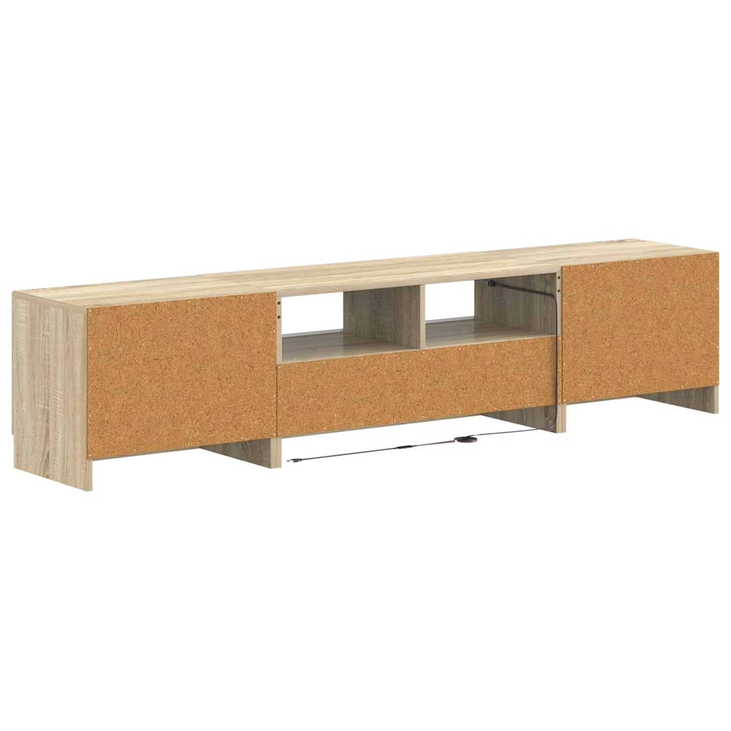 vidaXL 5 Piece LED TV Cabinet Sonoma Oak Engineered Wood