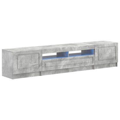 vidaXL 5 Piece LED TV Cabinet Concrete Grey Engineered Wood