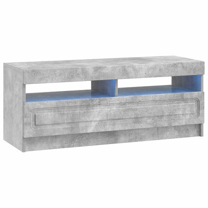 vidaXL 5 Piece LED TV Cabinet Concrete Grey Engineered Wood