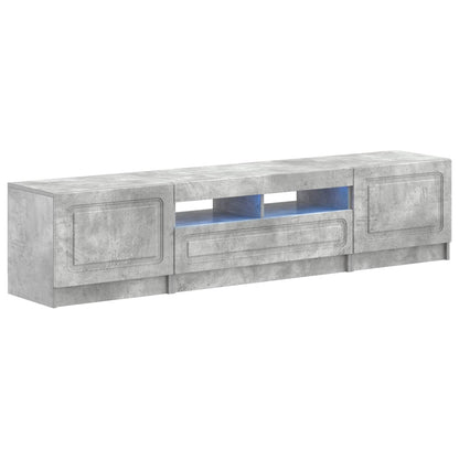 vidaXL 5 Piece LED TV Cabinet Concrete Grey Engineered Wood