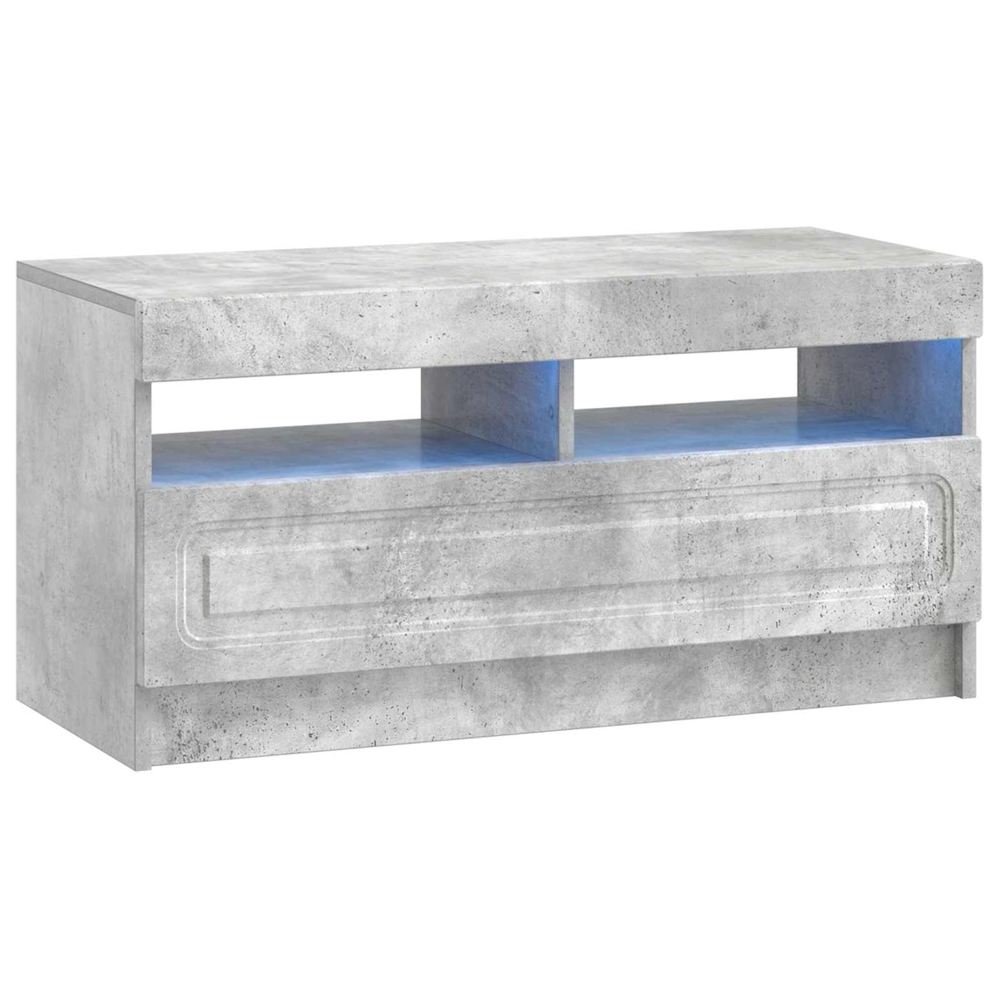 vidaXL 5 Piece LED TV Cabinet Concrete Grey Engineered Wood
