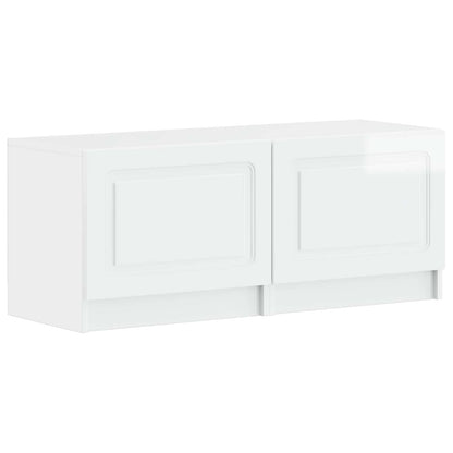vidaXL 5 Piece LED TV Cabinet High Gloss White Engineered Wood