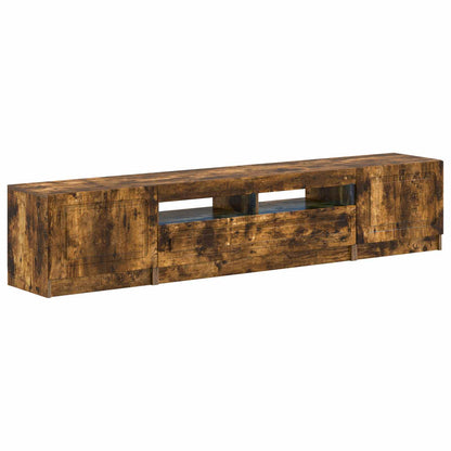 vidaXL 5 Piece LED TV Cabinet Smoked Oak Engineered Wood