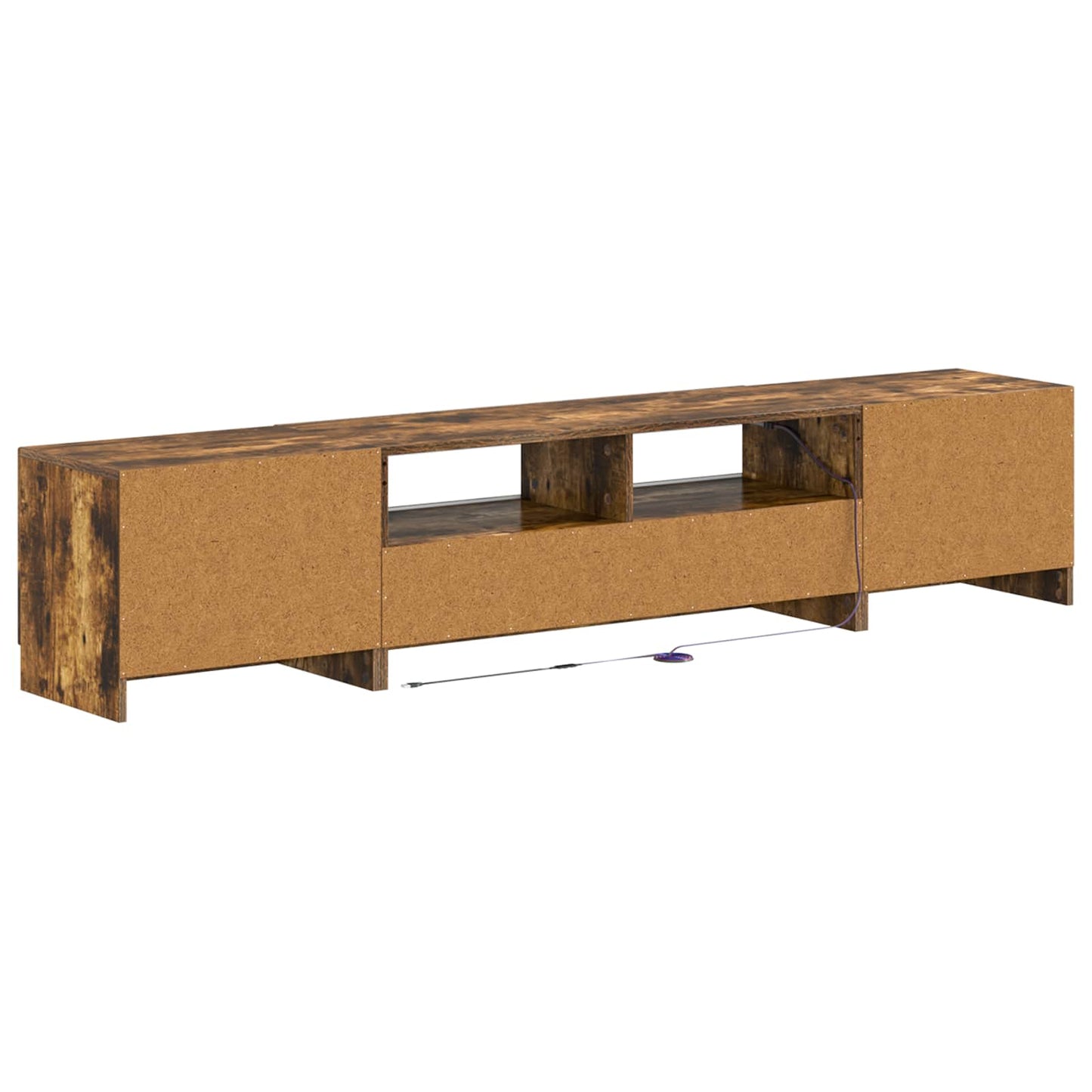 vidaXL 5 Piece LED TV Cabinet Smoked Oak Engineered Wood