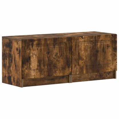 vidaXL 5 Piece LED TV Cabinet Smoked Oak Engineered Wood