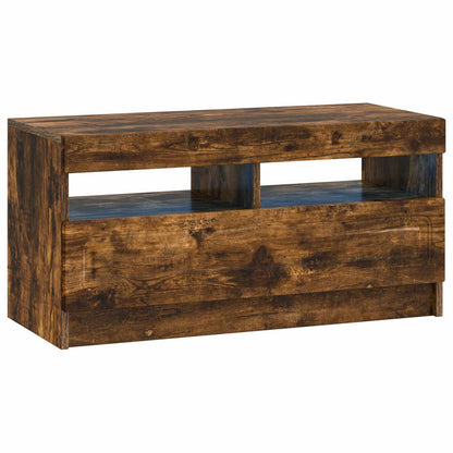 vidaXL 5 Piece LED TV Cabinet Smoked Oak Engineered Wood