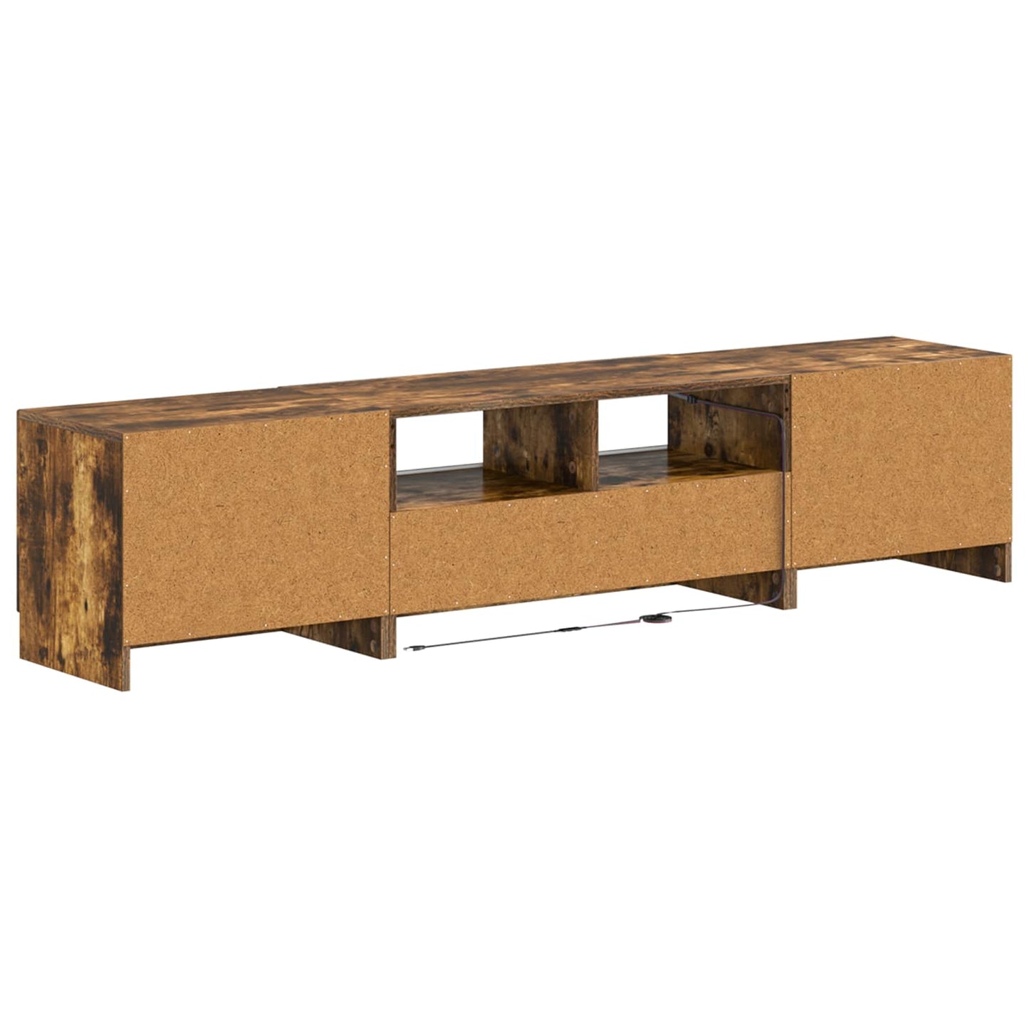 vidaXL 5 Piece LED TV Cabinet Smoked Oak Engineered Wood