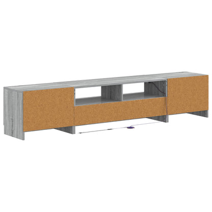 vidaXL 5 Piece LED TV Cabinet Grey Sonoma Engineered Wood