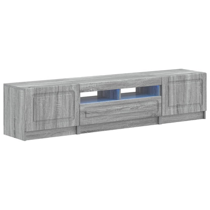 vidaXL 5 Piece LED TV Cabinet Grey Sonoma Engineered Wood