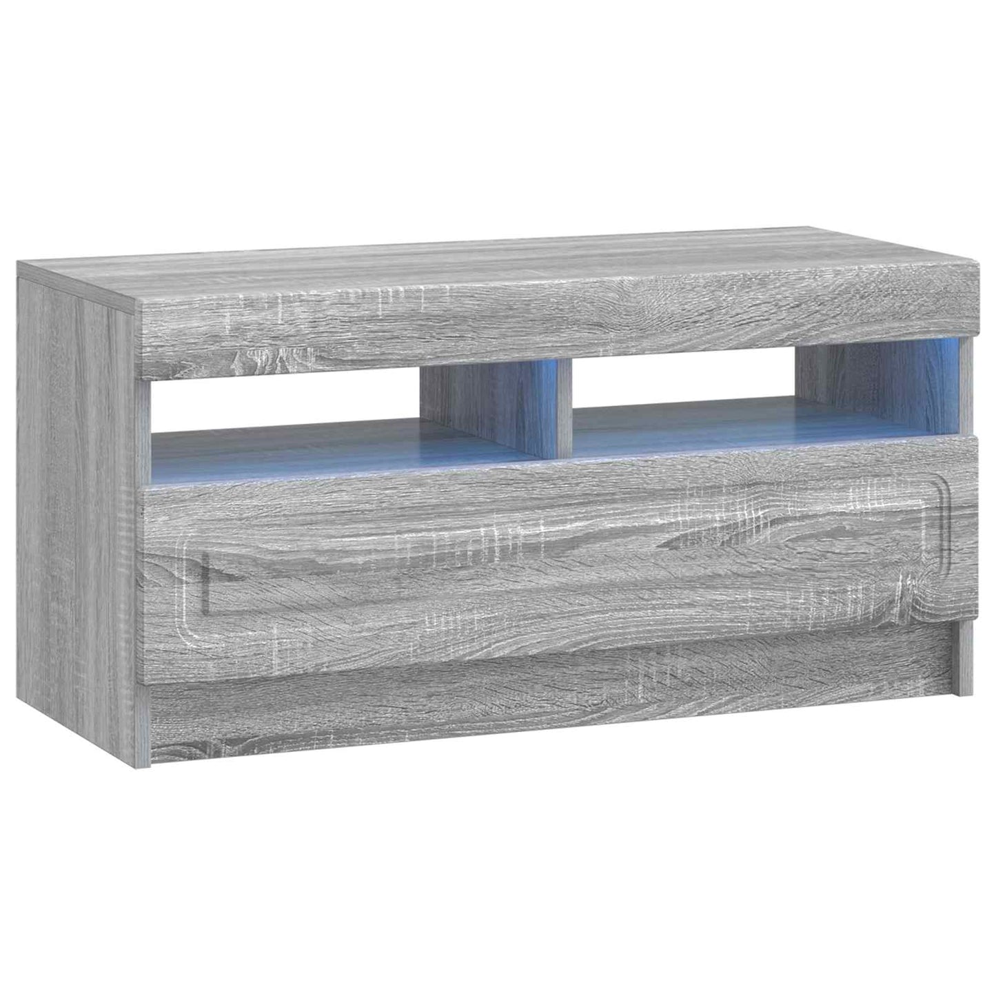 vidaXL 5 Piece LED TV Cabinet Grey Sonoma Engineered Wood
