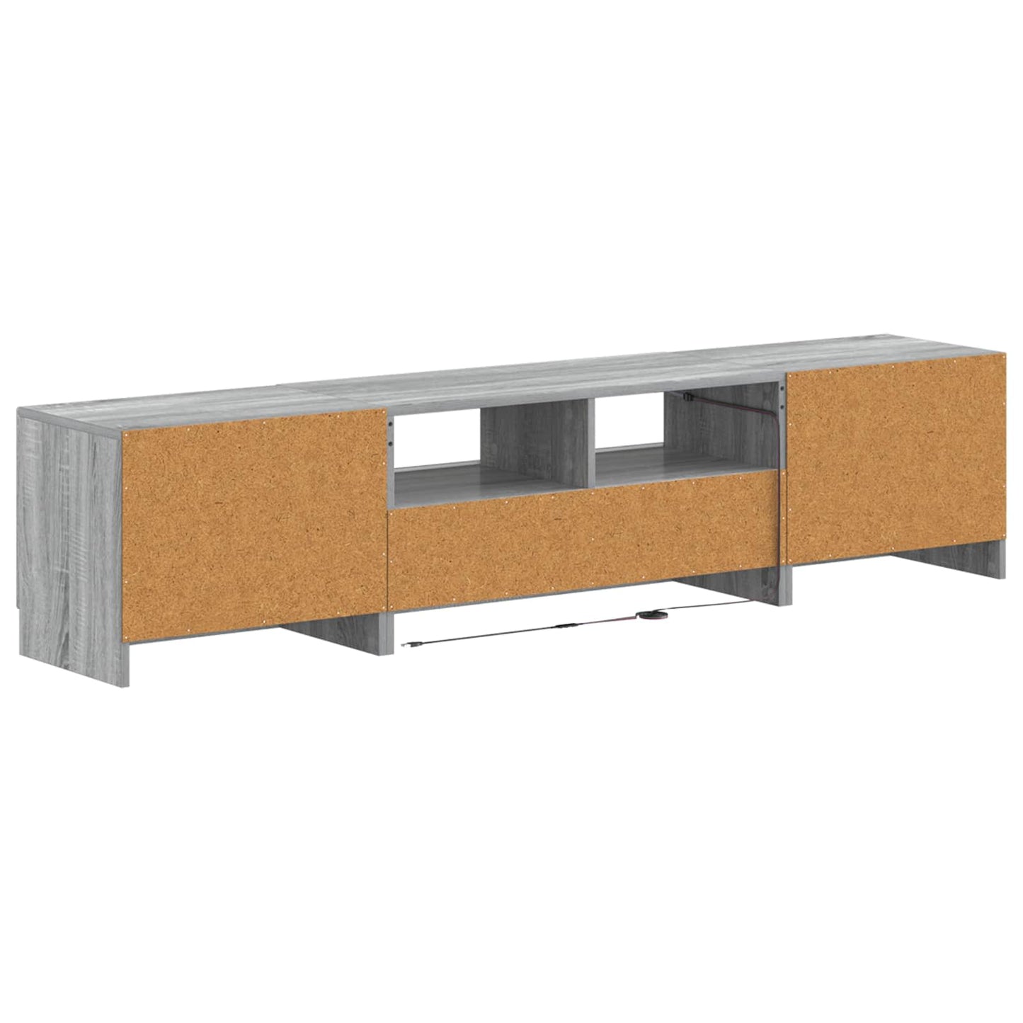 vidaXL 5 Piece LED TV Cabinet Grey Sonoma Engineered Wood
