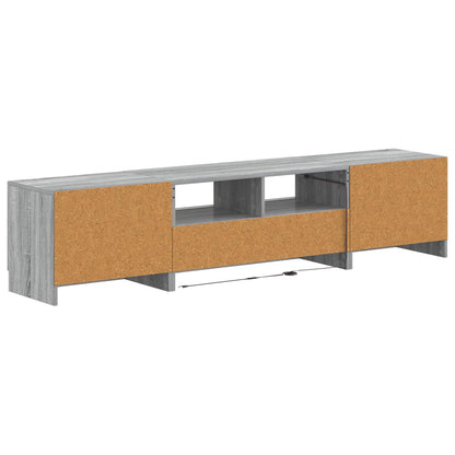 vidaXL 5 Piece LED TV Cabinet Grey Sonoma Engineered Wood