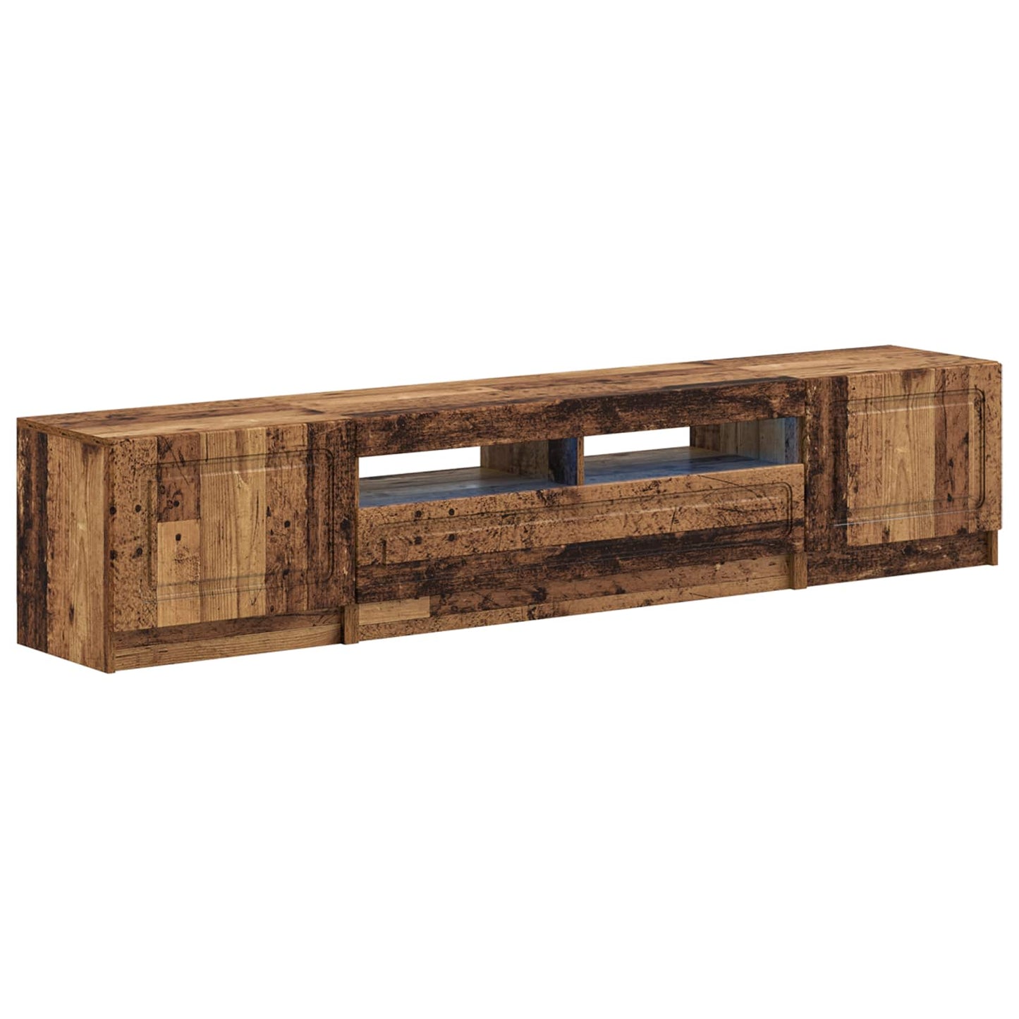 vidaXL 5 Piece LED TV Cabinet Old Wood Engineered Wood
