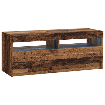 vidaXL 5 Piece LED TV Cabinet Old Wood Engineered Wood