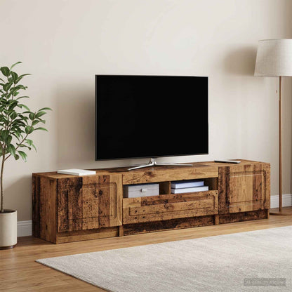 vidaXL LED TV Cabinet UTRECHT 3 pcs Old Wood Engineered Wood