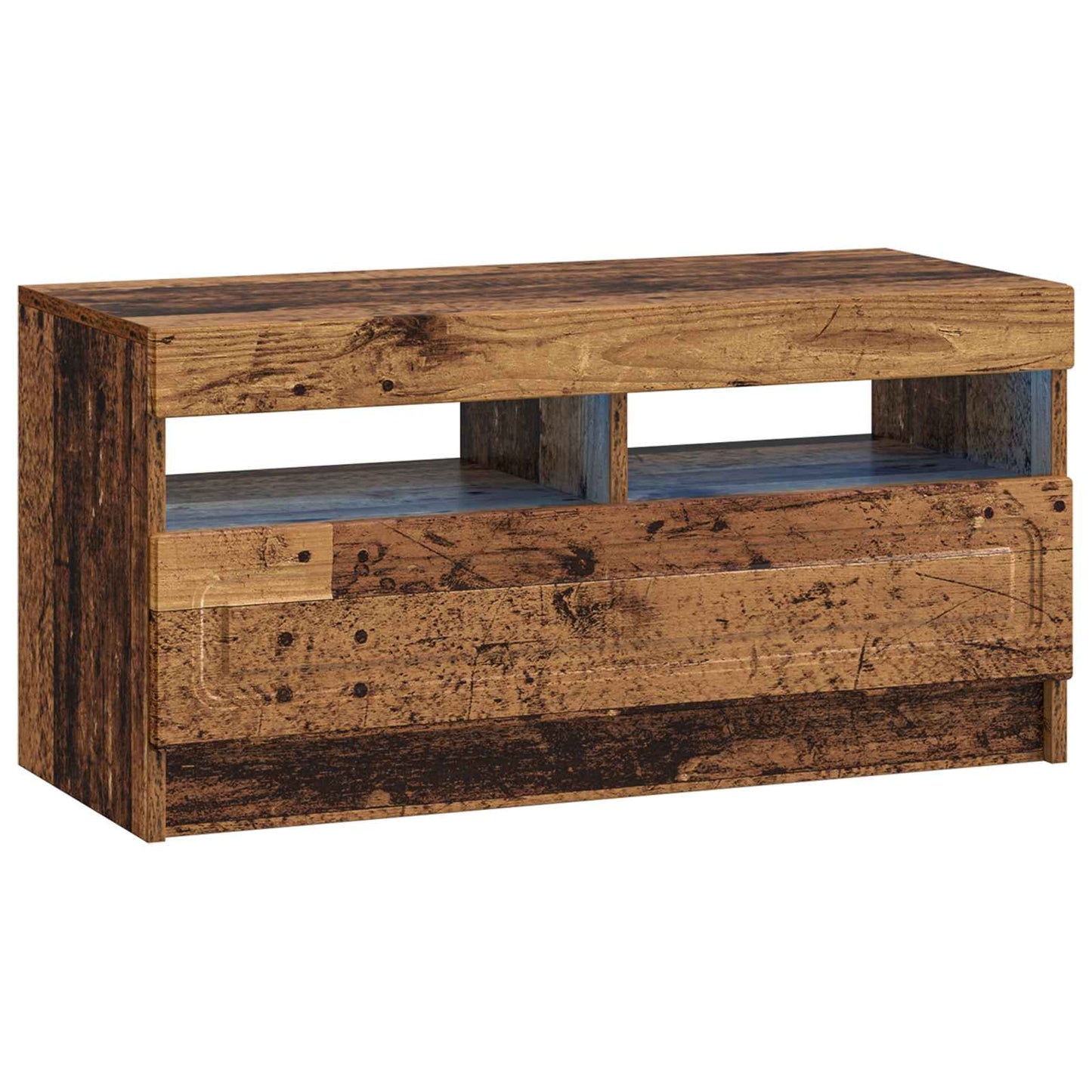 vidaXL 5 Piece LED TV Cabinet Old Wood Engineered Wood