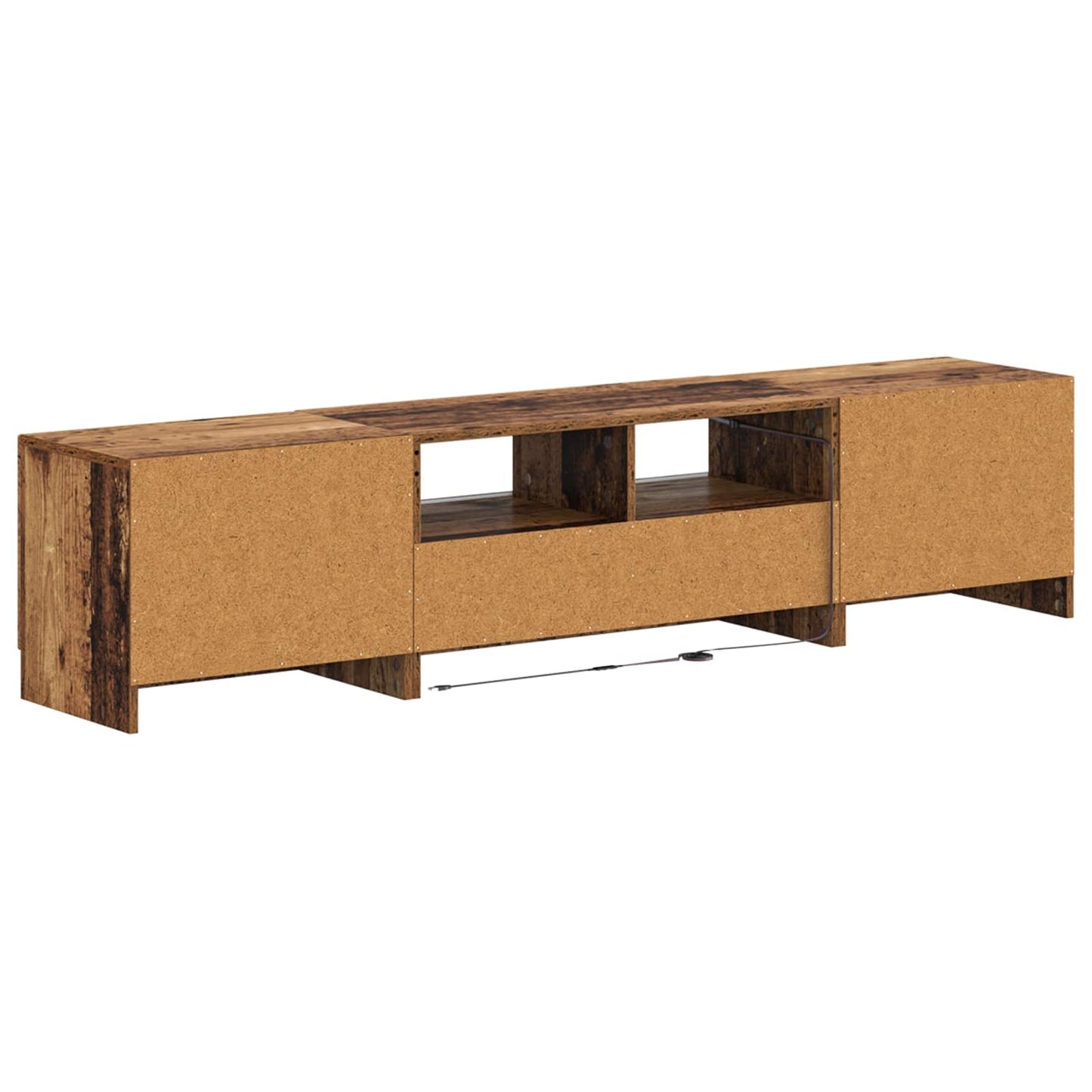 vidaXL 5 Piece LED TV Cabinet Old Wood Engineered Wood