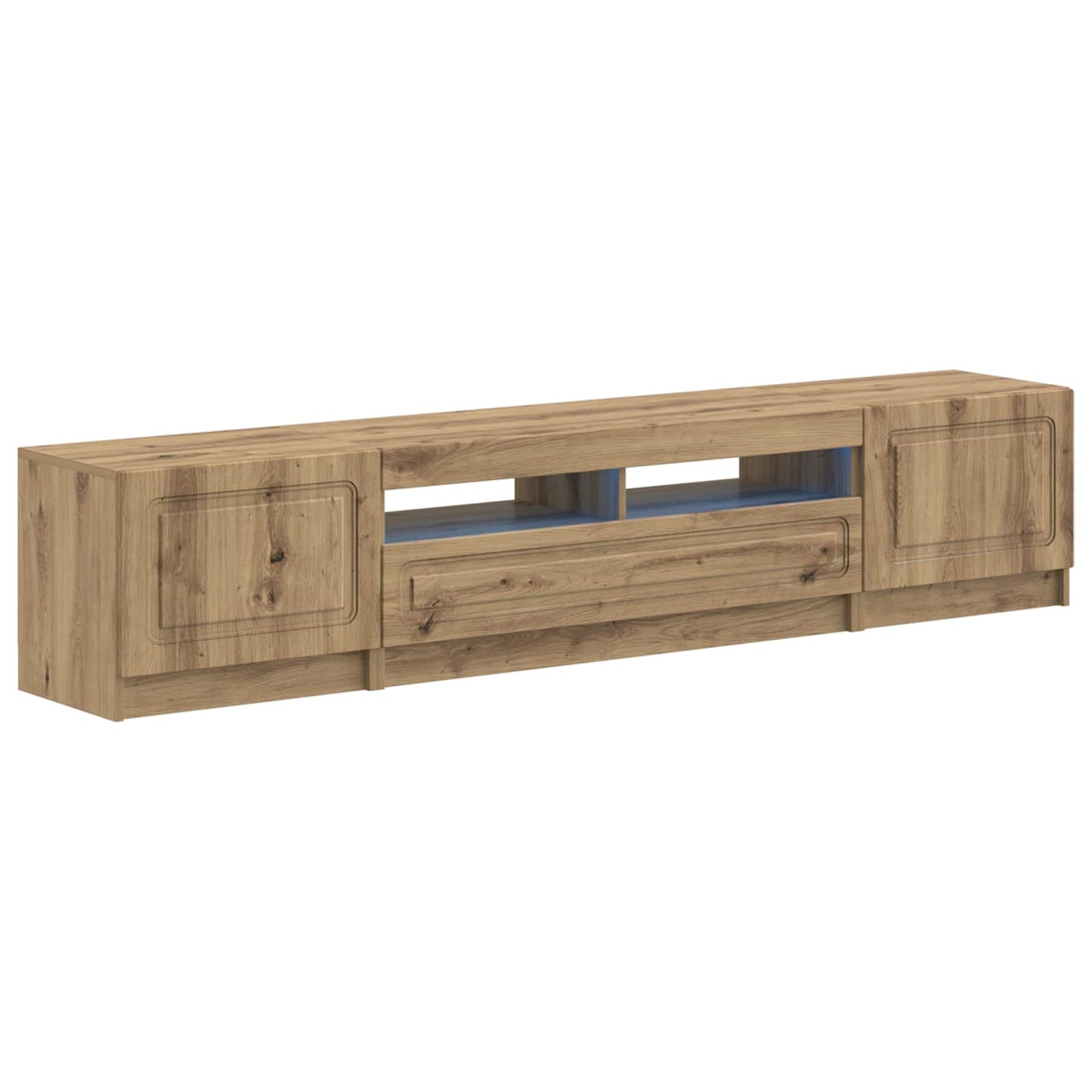 vidaXL 5 Piece LED TV Cabinet Artisan Oak Engineered Wood