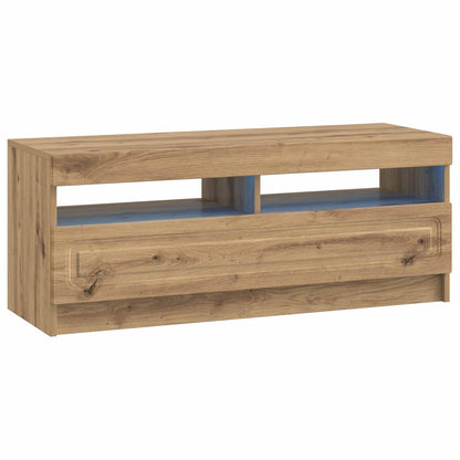 vidaXL 5 Piece LED TV Cabinet Artisan Oak Engineered Wood