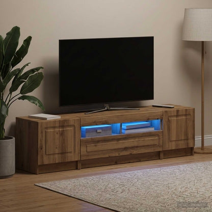 vidaXL LED TV Cabinet UTRECHT 3 pcs Artisan Oak Engineered Wood