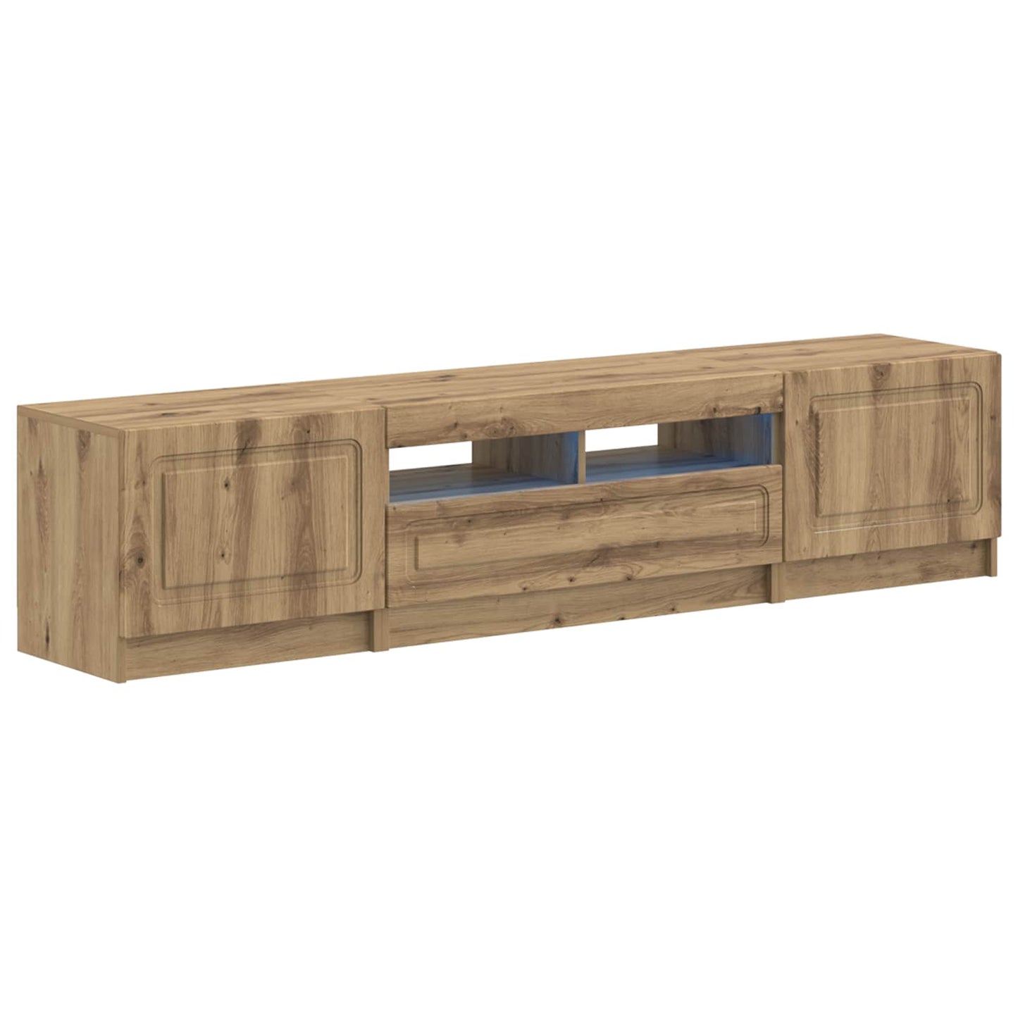 vidaXL 5 Piece LED TV Cabinet Artisan Oak Engineered Wood