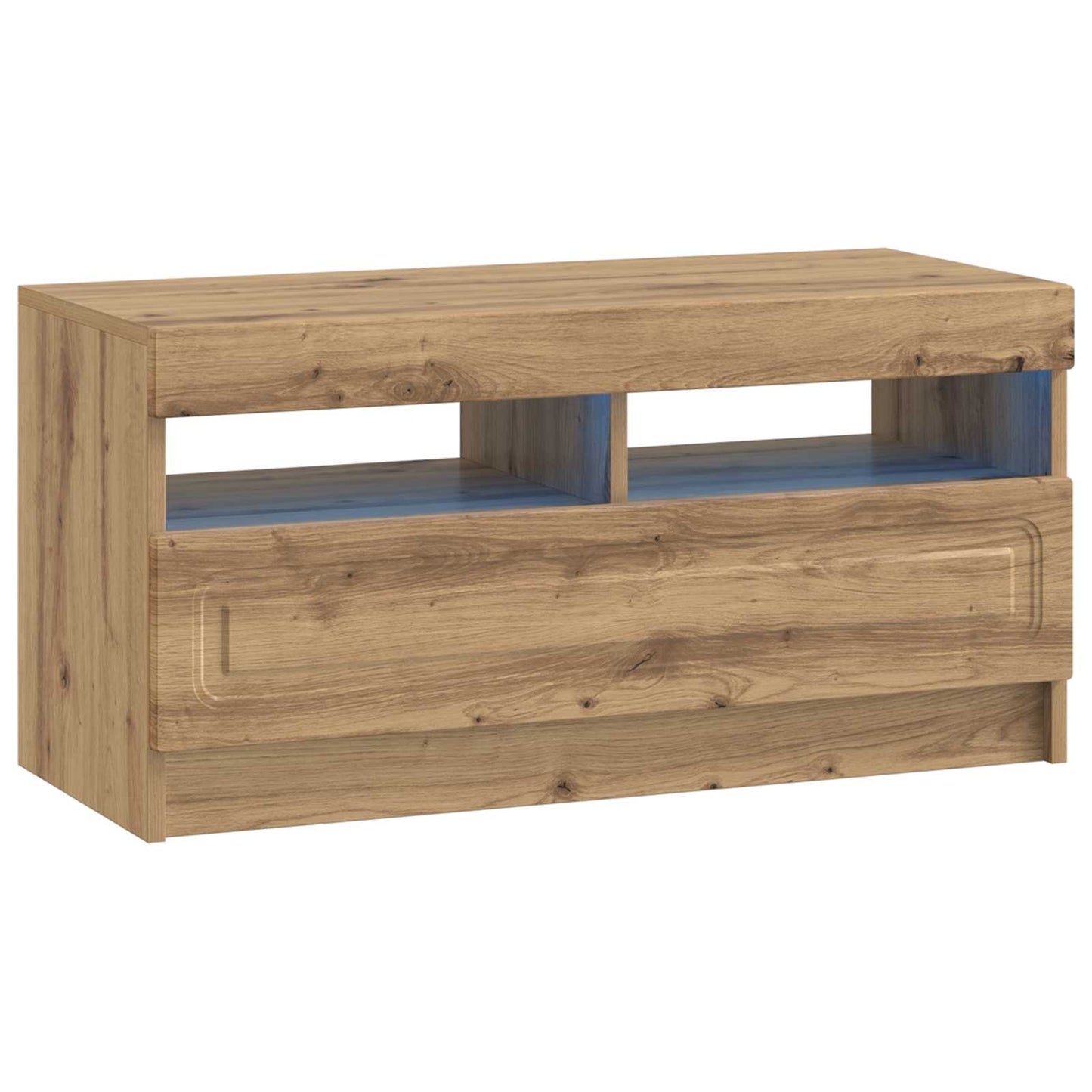 vidaXL 5 Piece LED TV Cabinet Artisan Oak Engineered Wood