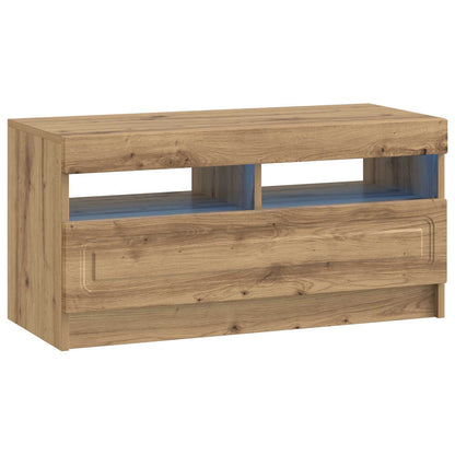 vidaXL 5 Piece LED TV Cabinet Artisan Oak Engineered Wood