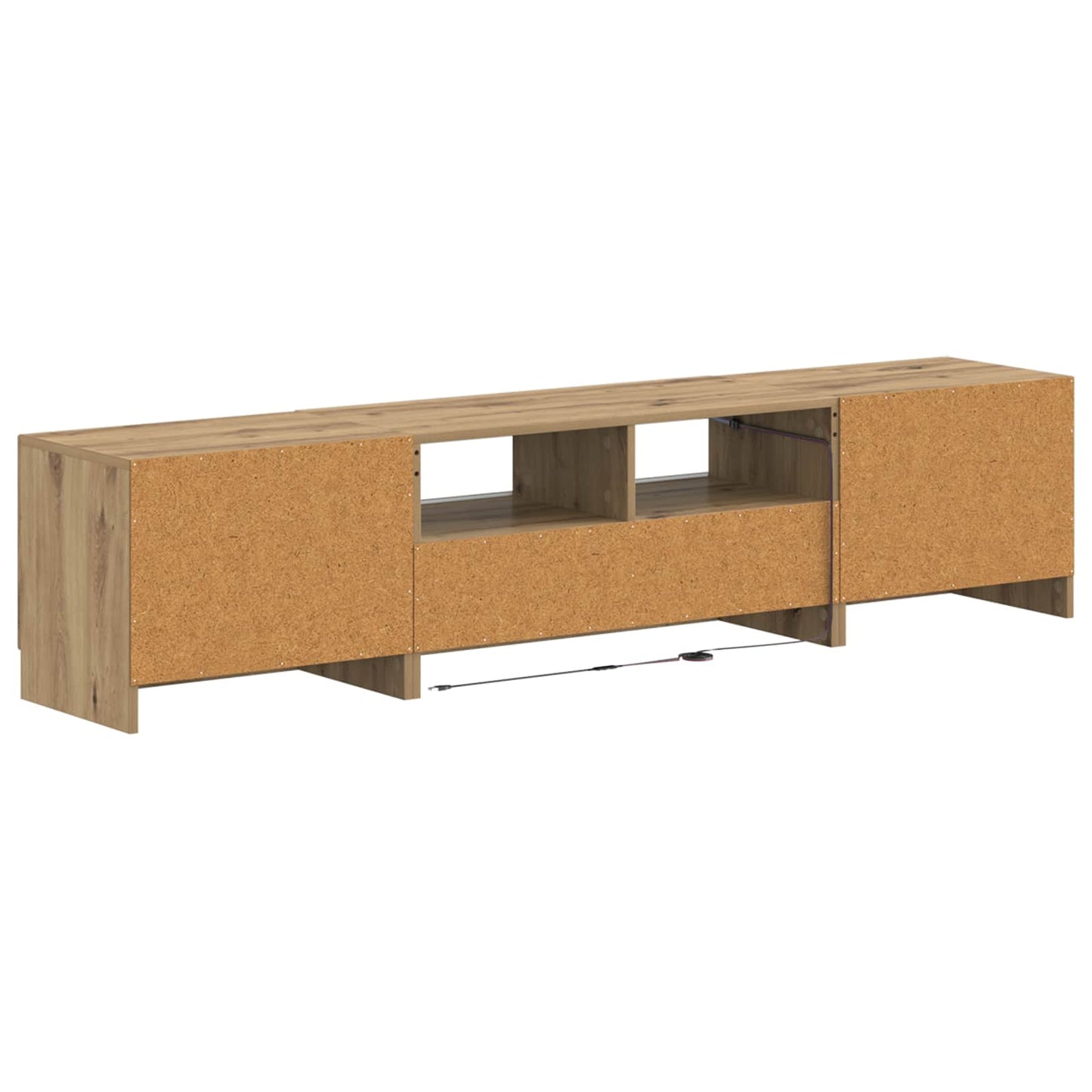 vidaXL 5 Piece LED TV Cabinet Artisan Oak Engineered Wood