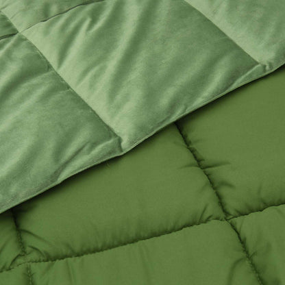 vidaXL Full Year Duvet Quilted Green 200 x 220 cm Microfiber
