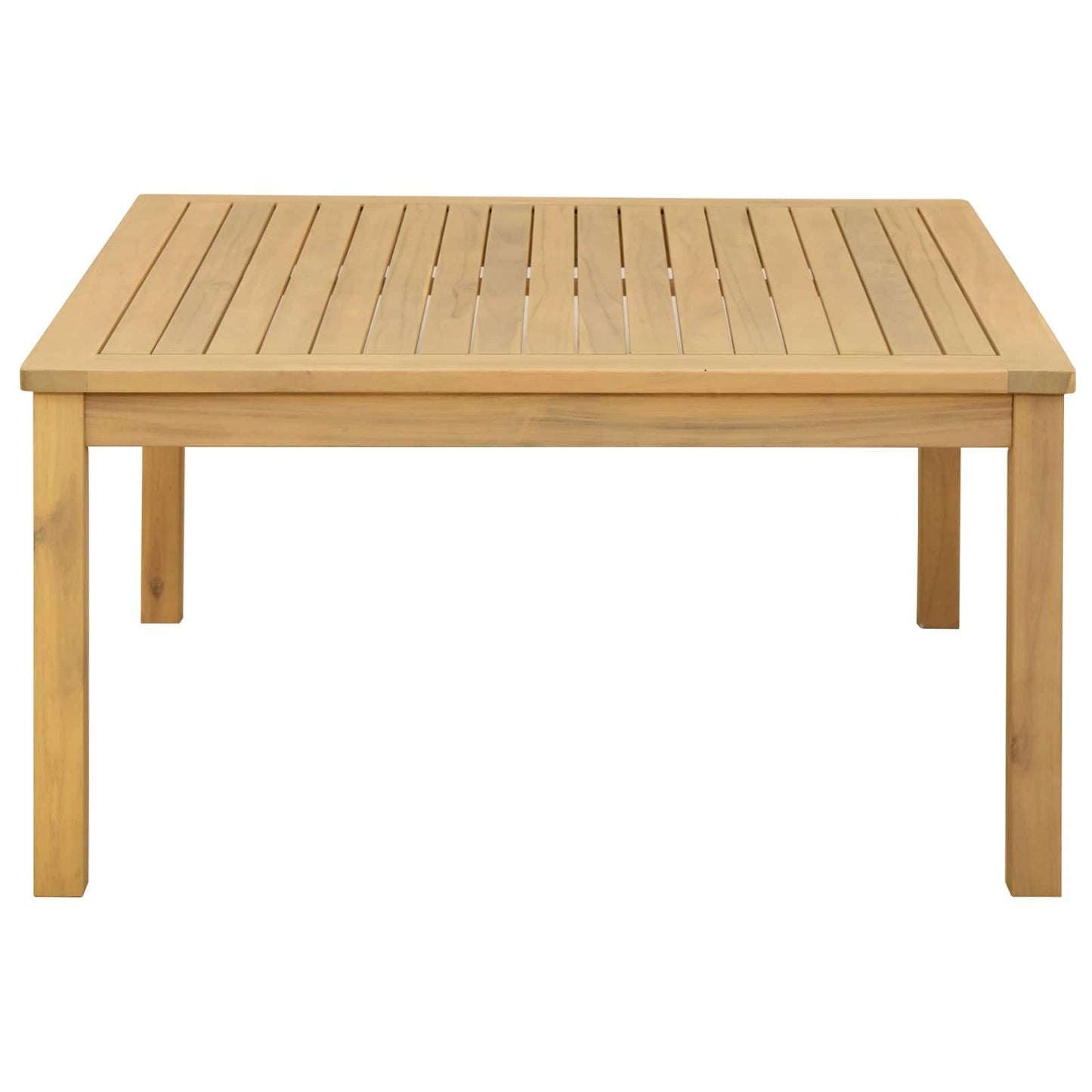 vidaXL Coffee Table Light Acacia 85 x 85 x 45 cm Solid Acacia Wood