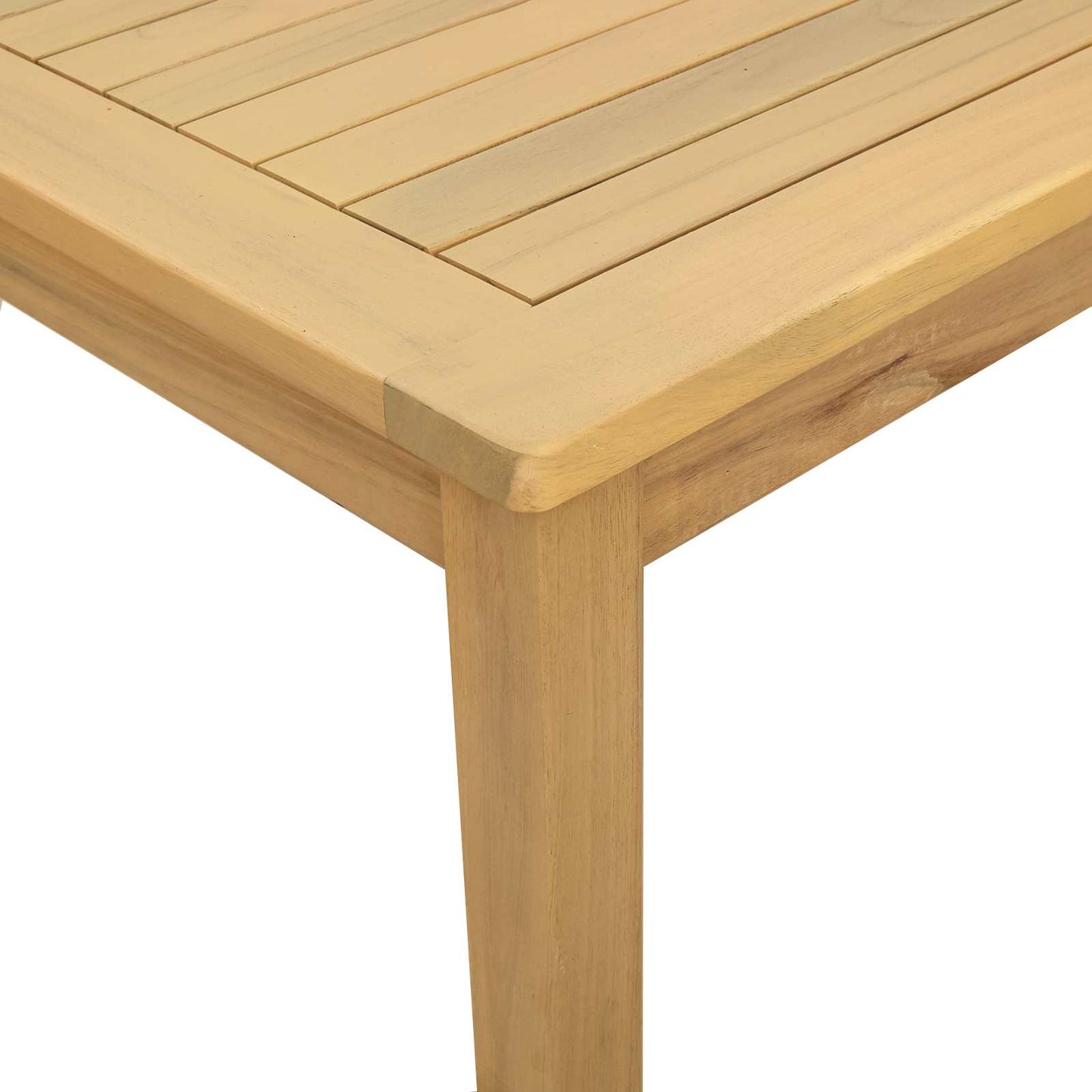 vidaXL Coffee Table Light Acacia 110 x 110 x 45 cm Solid Acacia Wood