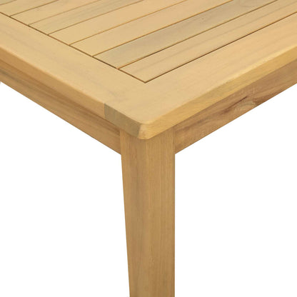 vidaXL Coffee Table Light Acacia 110 x 110 x 45 cm Solid Acacia Wood