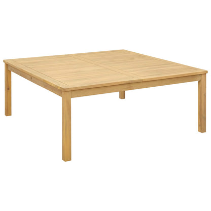 vidaXL Coffee Table Light Acacia 110 x 110 x 45 cm Solid Acacia Wood