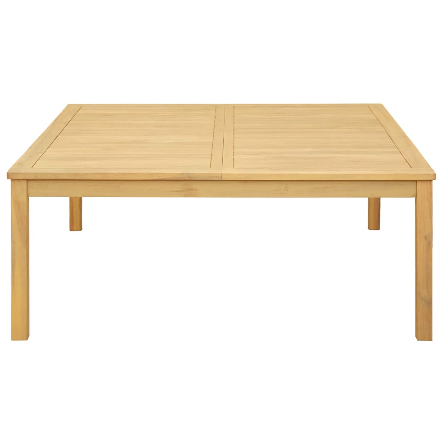 vidaXL Coffee Table Light Acacia 110 x 110 x 45 cm Solid Acacia Wood