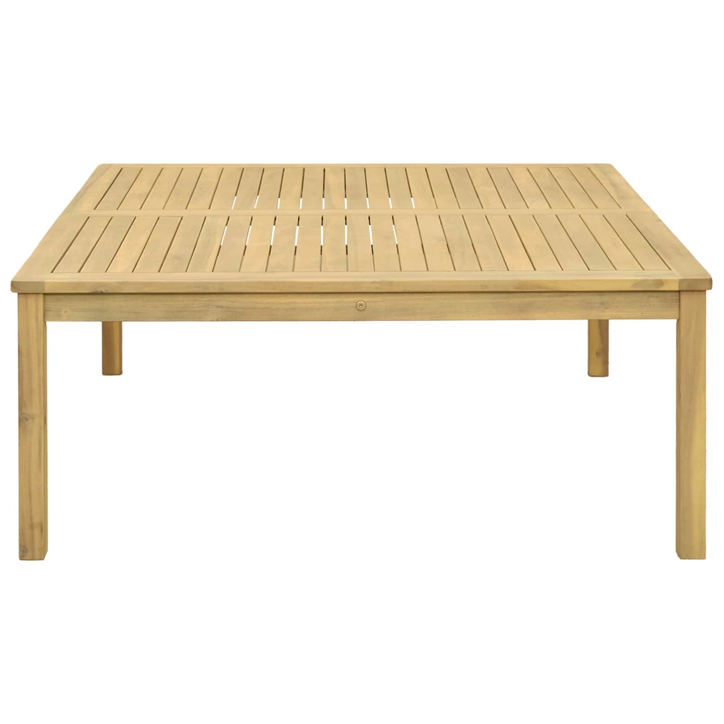 vidaXL Coffee Table Light Acacia 110 x 110 x 45 cm Solid Acacia Wood