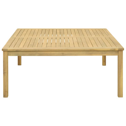 vidaXL Coffee Table Light Acacia 110 x 110 x 45 cm Solid Acacia Wood