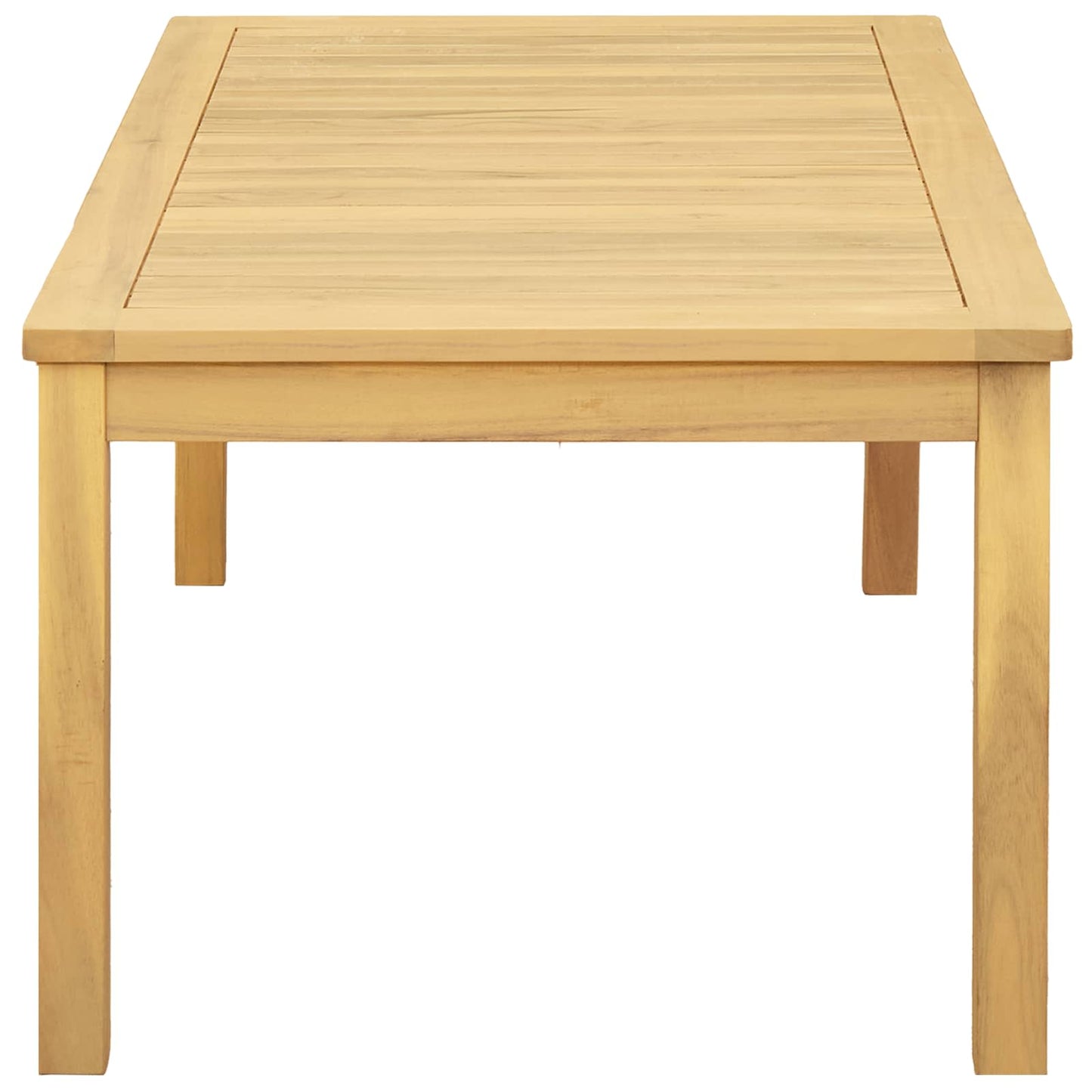 vidaXL Coffee Table Light Acacia 110 x 60 x 45 cm Solid Acacia Wood