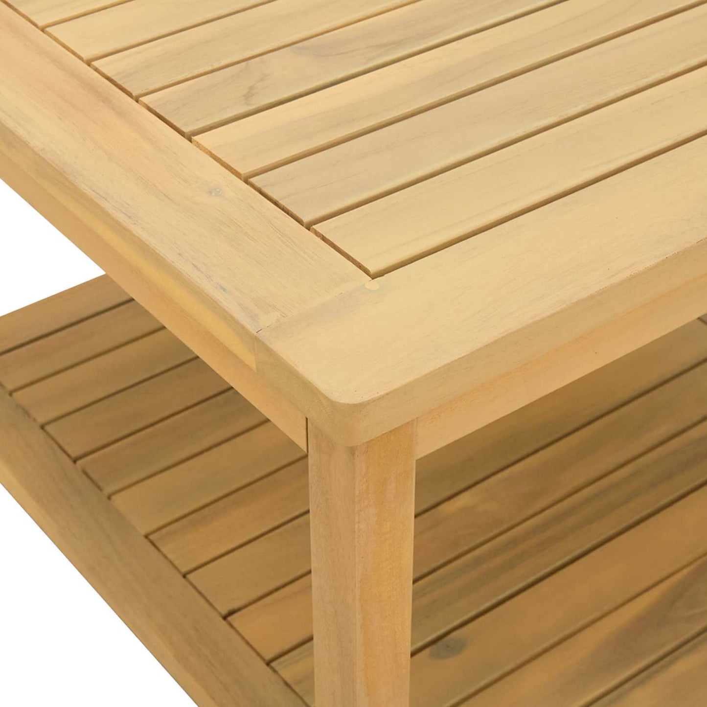 vidaXL Side Table Oil Natural 45 x 45 x 45 cm Solid Acacia Wood
