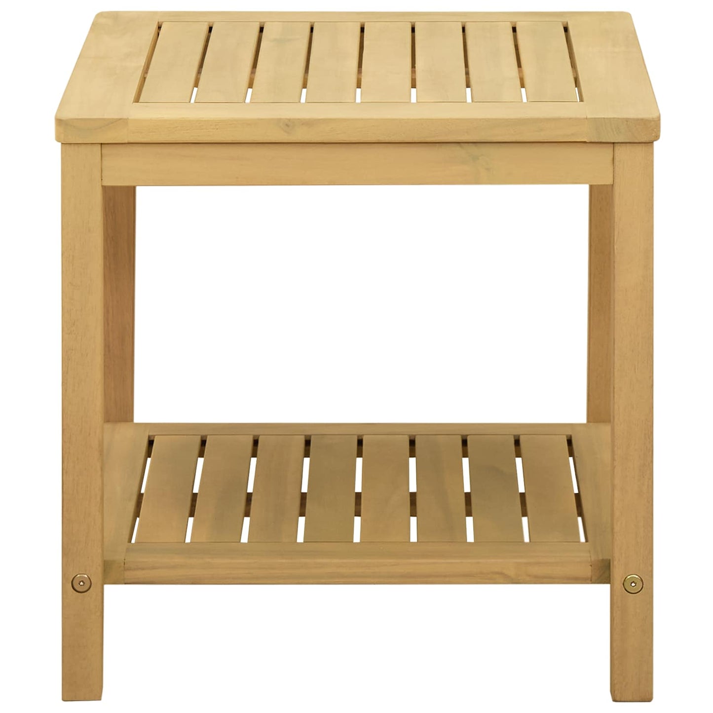 vidaXL Side Table Oil Natural 45 x 45 x 45 cm Solid Acacia Wood