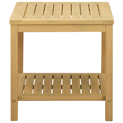 vidaXL Side Table Oil Natural 45 x 45 x 45 cm Solid Acacia Wood