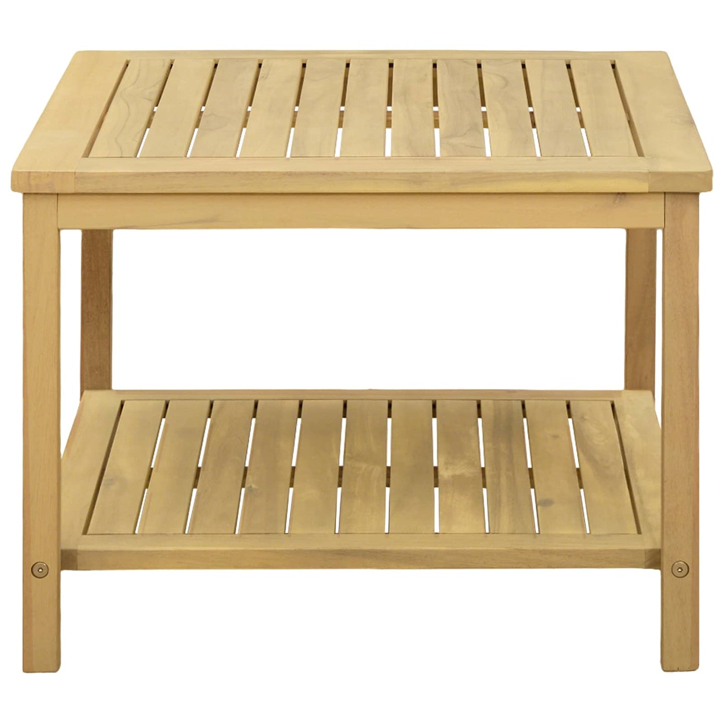 vidaXL Side Table Oil Natural 60 x 60 x 45 cm Solid Acacia Wood