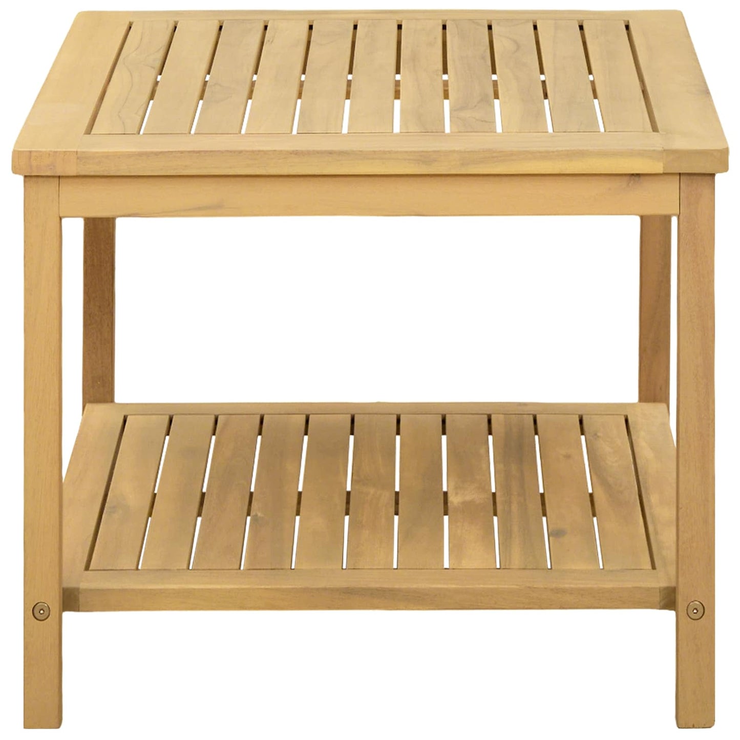 vidaXL Side Table Oil Natural 50 x 35 x 45 cm Solid Acacia Wood