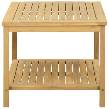 vidaXL Side Table Oil Natural 50 x 35 x 45 cm Solid Acacia Wood