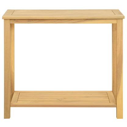vidaXL Garden Console Table with Storage Light Acacia 80 x 35 x 75 cm