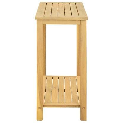 vidaXL Garden Console Table with Storage Light Acacia 80 x 35 x 75 cm