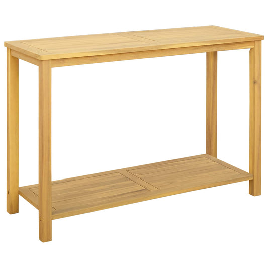 vidaXL Garden Console Table Light Acacia 110 x 40 x 75 cm