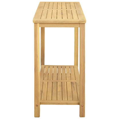 vidaXL Garden Console Table Light Acacia 110 x 40 x 75 cm