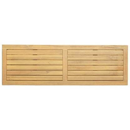 vidaXL Garden Console Table with Storage Light Acacia 110 x 35 x 75 cm