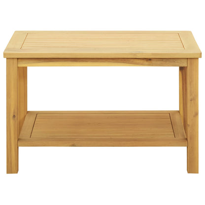vidaXL Side Table Oil Natural 70 x 40 x 45 cm Solid Acacia Wood